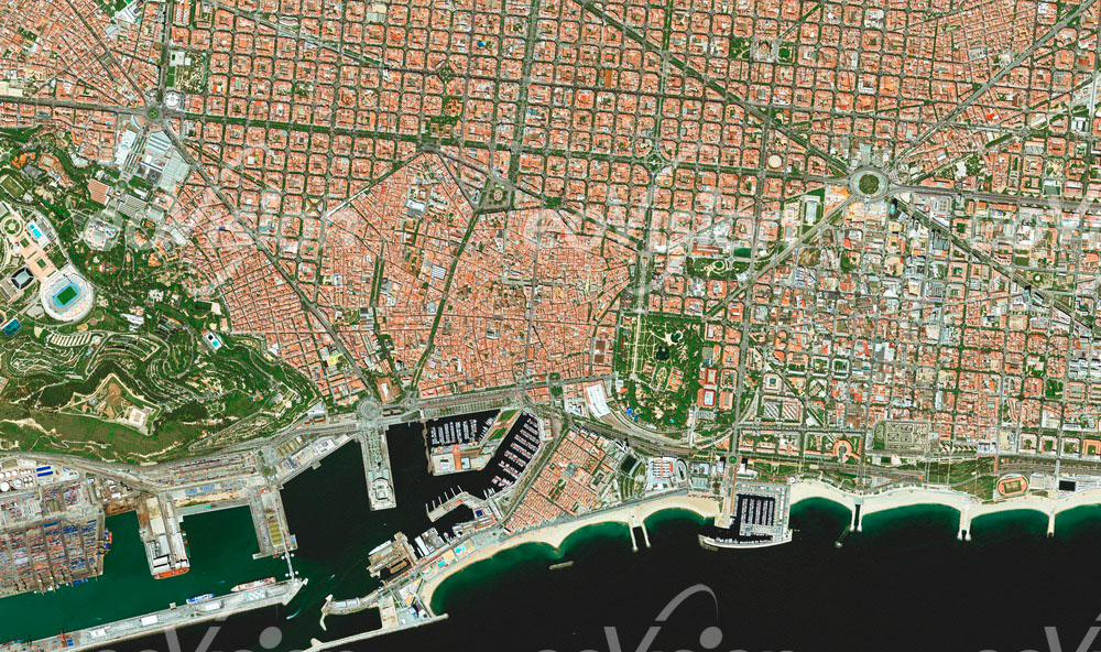 Barcelona - geometrisch angelegter Stadtkern
