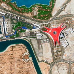 Ferrari World - auf der Wüsteninsel Yas in Abu Dhabi