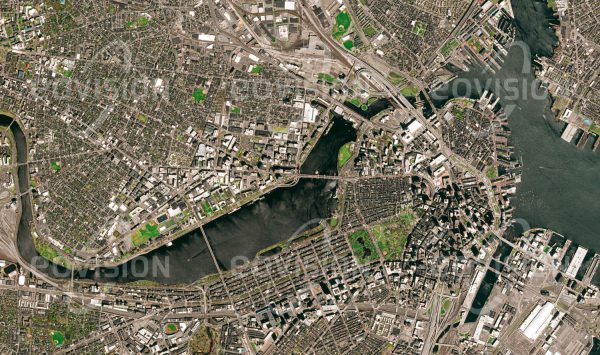 Das Satellitenbild "BOSTON - USA" ist dem Bildband "CITIES - Brennpunkte der Menschheit" entnommen. Bildbeschreibung: Mit dem MIT (Massachusetts Institute of Technology) und der Harvard-Universität, beide am Charles River gelegen, befinden sich zwei der weltweit bedeutendsten Universitäten in Boston. Sie sind ein wesentlicher Faktor für die anhaltende Führungsrolle der USA in den Bereichen Naturwissenschaft, Technik und Wirtschaft.