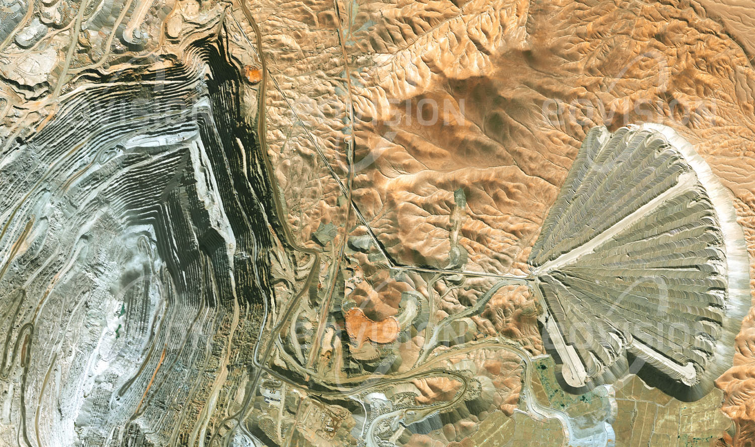 CALAMA, Chile   EARTH GALLERY  Satellitenbilder als Kunstdruck