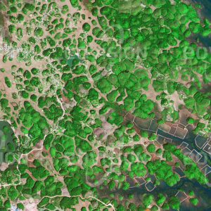 Das Satellitenbild "CỘNG HOÀ - Vietnam" ist dem Bildband "WASSER - Entdeckung des Blauen Planeten" entnommen. Bildbeschreibung: Die Karstkegel an der Küste der Halong-Bucht in Vietnam bilden eine pittoreske Landschaft. Etwa 2000 Kalkfelsen, die bei der Verwitterung des Gesteins durch kohlesäurehaltiges Wasser entstanden sind, ragen oft mehrere Hundert Meter in den Himmel oder als Inseln vor der Küste aus dem Meer. Die Inseln mit ihren Grotten und Tropfsteinhöhlen gehören zum UNESCO-Welterbe und sind eine Touristen-attraktion ersten Ranges.