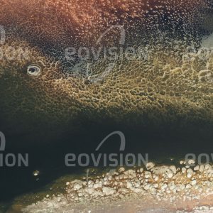 Das Satellitenbild "LAKE NATRON - Tansania" ist dem Bildband "UNTOUCHED NATURE - Naturlandschaften in Satellitenbildern" entnommen. Bildbeschreibung: Der Salzsee im Norden Tansanias ist aufgrund der Konzentration der darin gelösten Salze ein extremer Ort. Salzliebende Bakterien geben dem See seine Farbe. Außer Flamingos sind hier kaum Tiere zu finden.
